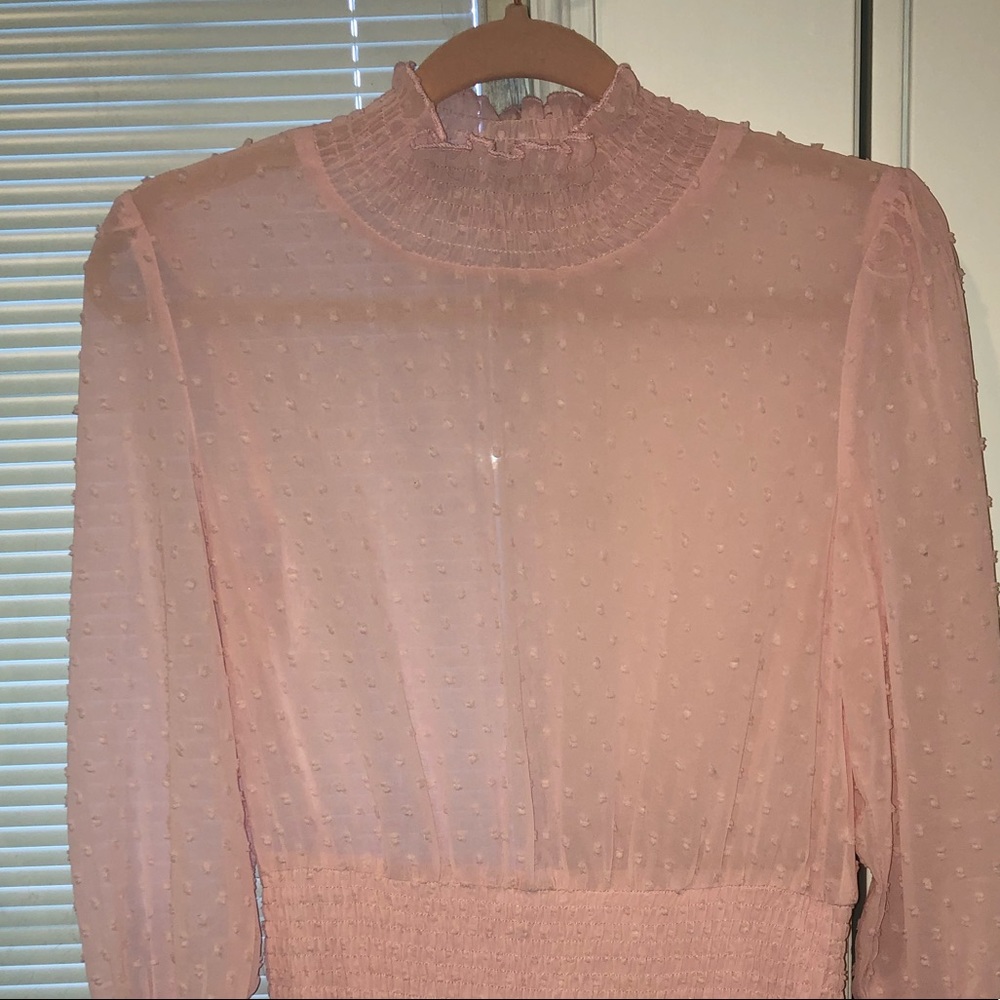 Pink mini dress